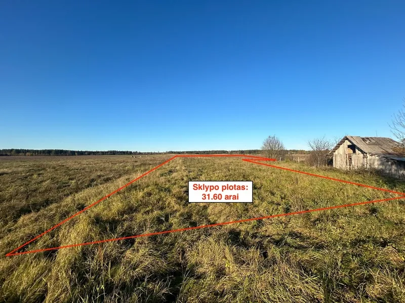 Parduodamas sklypas Lavoriškių k., 31.6 a ploto