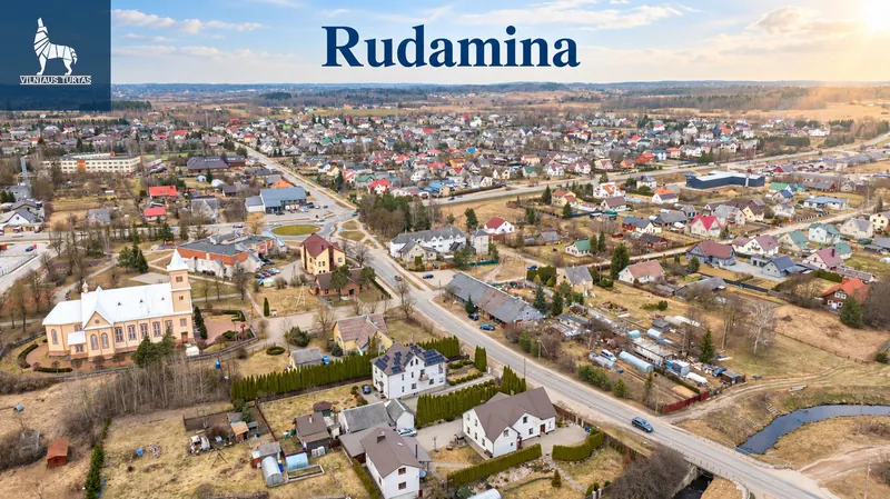 PARDUODAMAS 17 a. Namų valdos sklypas RUDAMINOJE, Vilniaus g.!