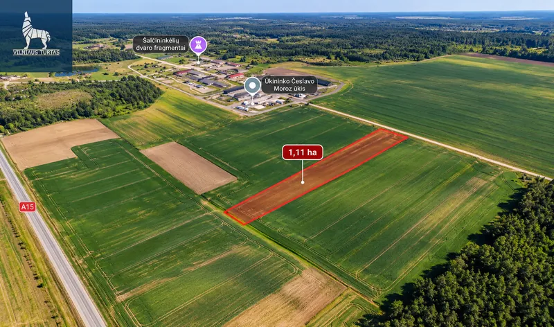 PARDUODAMAS 1,11 ha žemės ūkio sklypas Šalčininkėliuose!